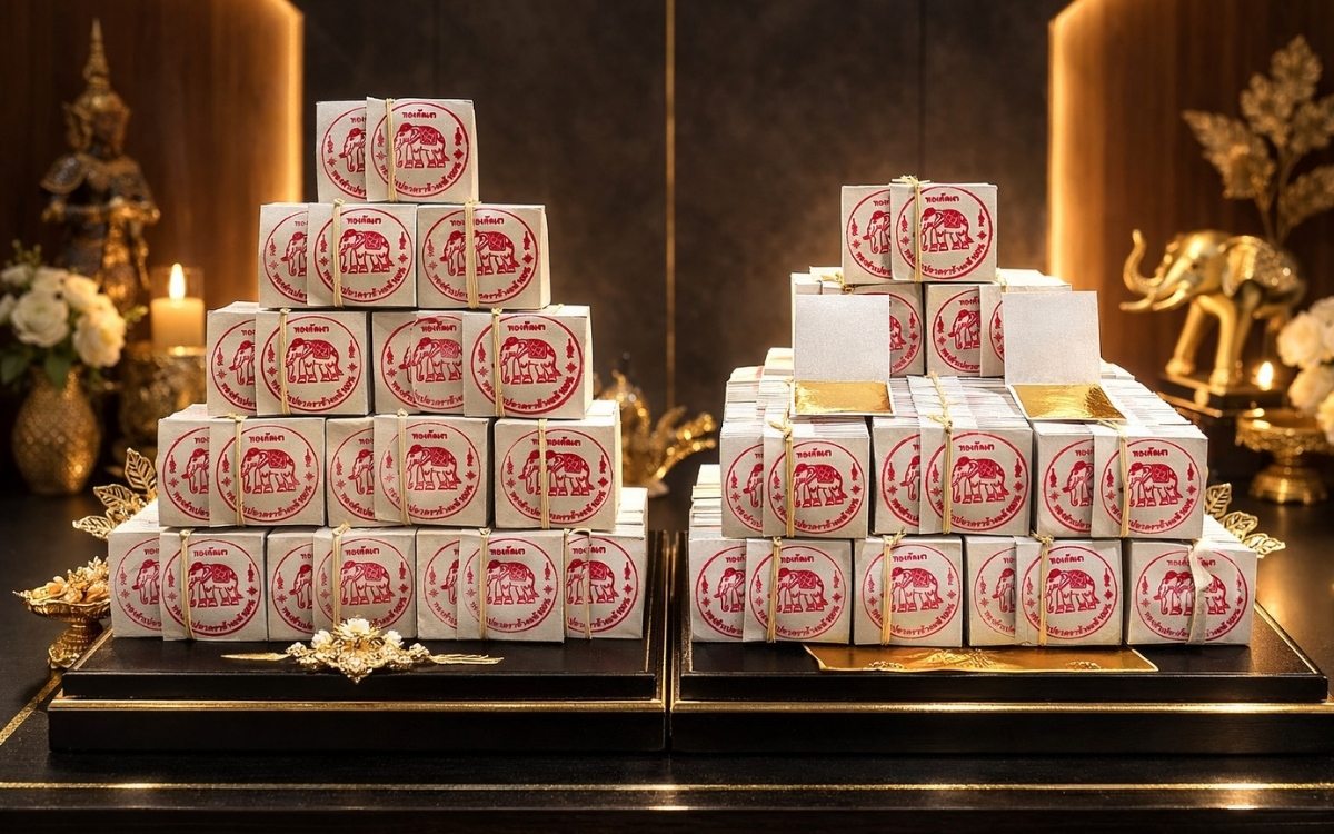 ผู้ผลิต แผ่นทองคำเปลวแท้ ตราช้าง